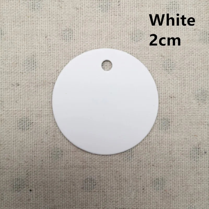 100pcs Kraft Multiple Sizes Paper Tags Round Luggage Note Wedding Invitations Cards Blank Gift Price Hang Tag Christmas Decor