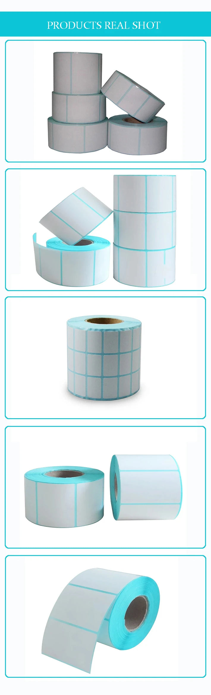 20x10mm Shipping Labels- 700 barcode sticker Per Roll Strongest & THICKEST - Thermal Postage BPA Free, Supermarket Blank Sticker