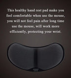 Anti-skid Memory Foam Mouse Pad Mousepad Support Wrist Rest Mat Ergonomic Office Healthy Mouse Pad for Computer Laptop Desktop