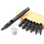 QJH Leather Hole Punch Removable Round Belt Punch Hole Screw Punch Leather Tools 2.0/2.5/3.0/3.5/4.0/4.5/5.0mm