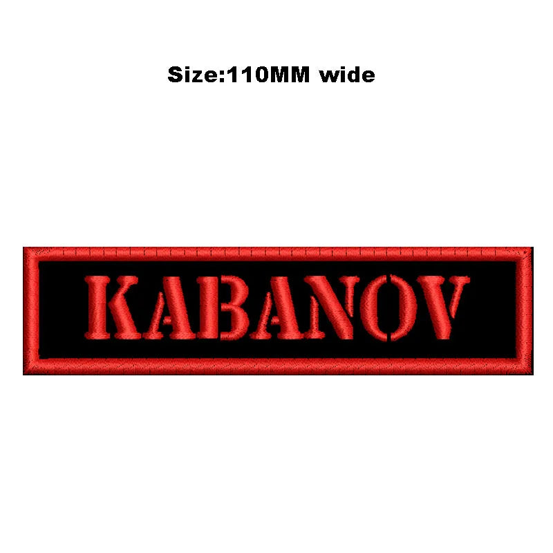 Custom Embroidered Name Patch 110MM Wide Biker Motorcycle Badge Tag Vest Personalized