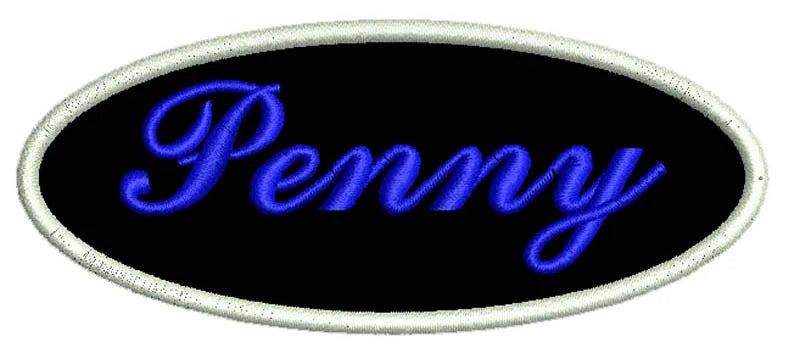 Custom Embroidered Name Patch 110MM Wide Biker Motorcycle Badge Tag Vest Personalized