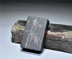 Chinese Inkstone Rectangle Calligraphy Ink stone student Ink Well with cover Inkwell Grinding Made of Natural stone Ink-well