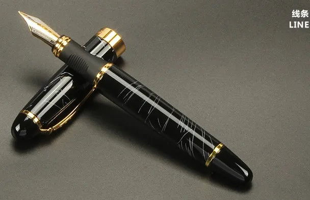 Jinhao X450 Classics Thick Body 1.0mm Bend Nib Calligraphy Pen High Quality Metal Fountain Pen Luxury Ink Gift Pens for Writing
