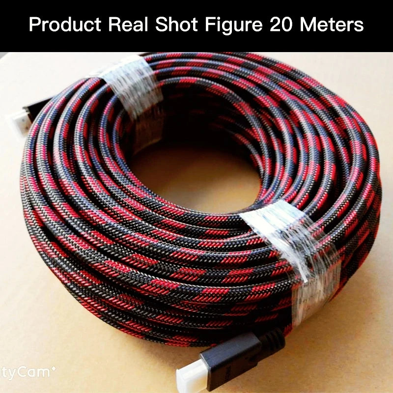Shuliancable HDMI Cable 2.0 4K 60Hz Cable 1m 2m 3m 5m 10m 15m 20m Splitter Switcher HD TV Laptop PS4 Computer Xbox