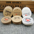 various paper gift hang tag 100pcs per lot thank you kraft gift packing tag handmade with love products price tag