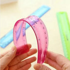 20cm, 30cm tape, flexible ruler multicolor students is not easy to break ruler school office stationery