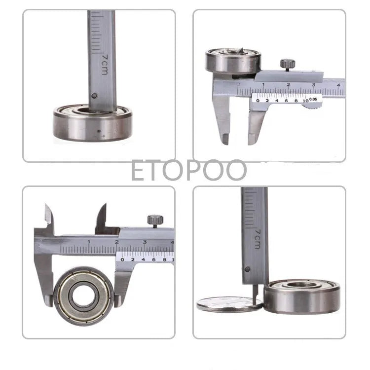0-70mm Mini Vernier Caliper Stainless Hardened Metric Machinist 70mm 100mm 150mm Slide Caliper Thickness Measurement Tools