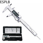 ESPLB Stainless Steel Caliper Electronic LCD Digital Vernier Scale Caliper 6 inch 6'' 150mm Measuring Tool Calipers