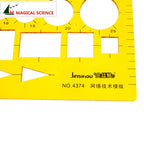 plastic Network Technology Template drawing design ruler for students Flexible Web graphic design tools JSH4374