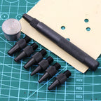 QJH Leather Hole Punch Removable Round Belt Punch Hole Screw Punch Leather Tools 2.0/2.5/3.0/3.5/4.0/4.5/5.0mm