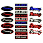 Custom Embroidered Name Patch 110MM Wide Biker Motorcycle Badge Tag Vest Personalized