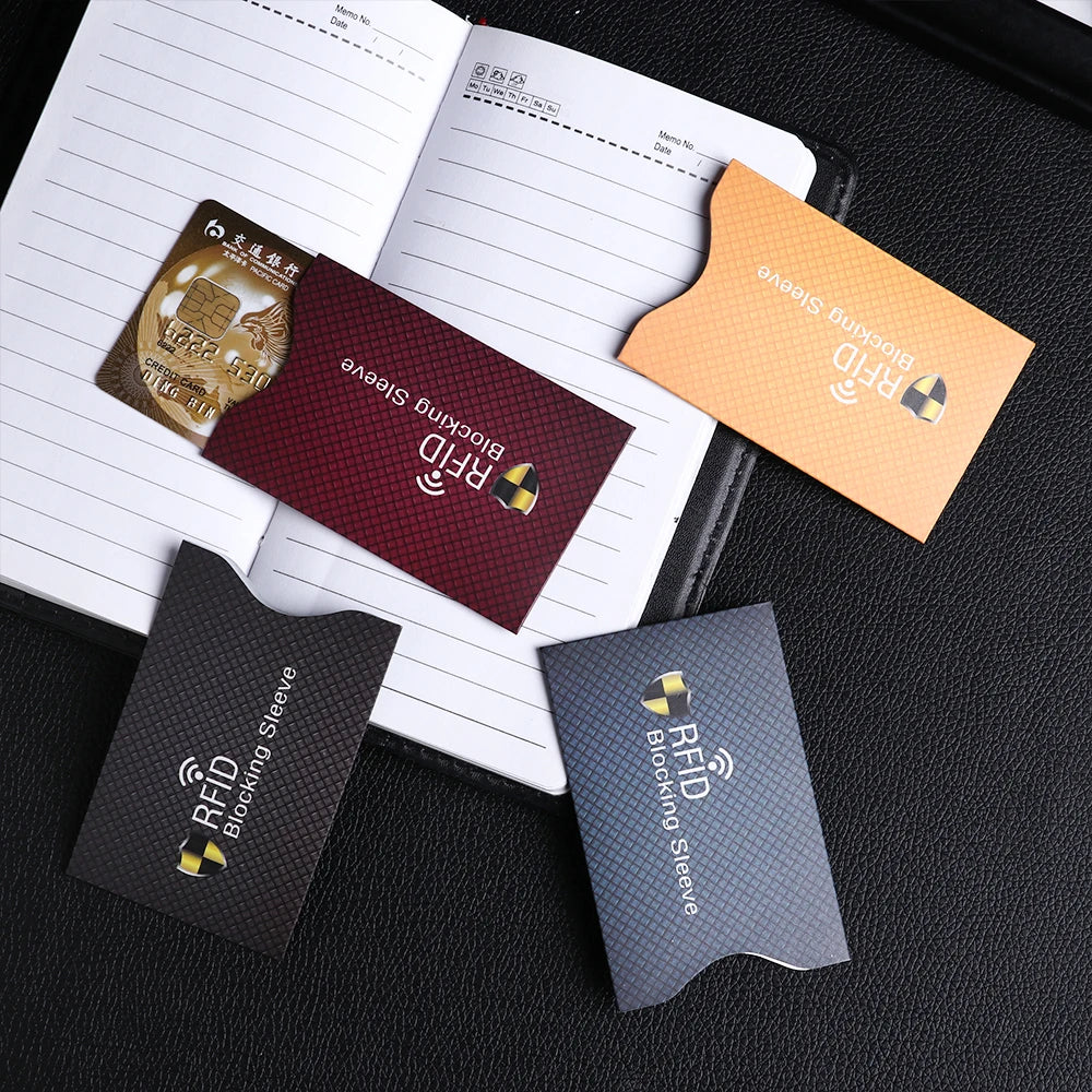 5Pcs Anti Theft for RFID Credit Card Protector Blocking Cardholder Sleeve Skin Case Covers Protection Bank Card Case New