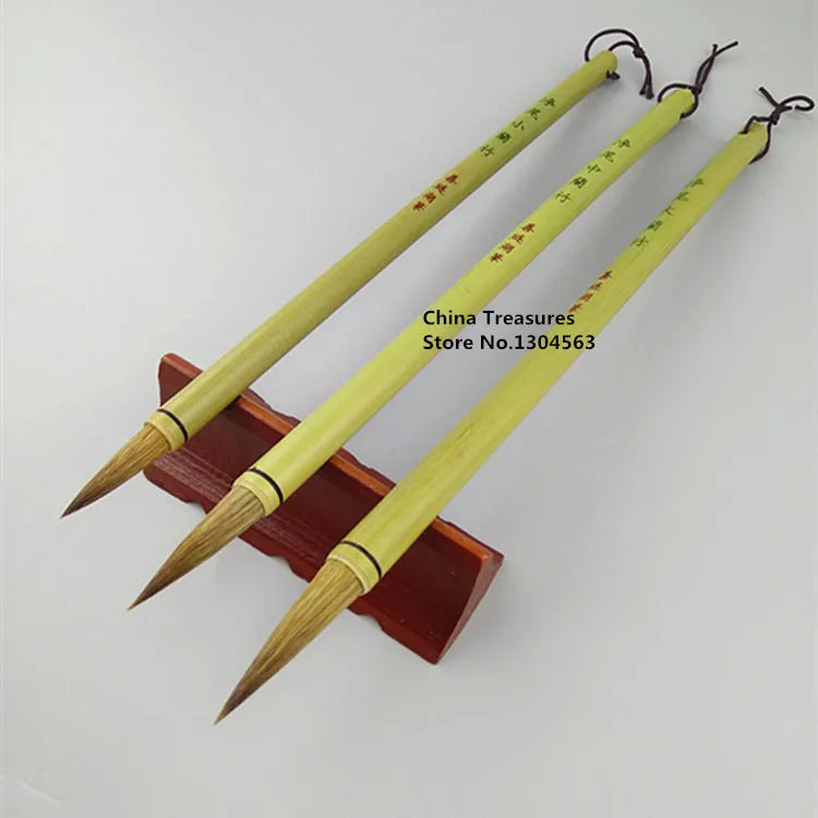 3pcs/lot,Chinese Painting Brush Calligraphy Writing Brush Weasel Hair Lan hua/zhu zi Painting Xing kai writing