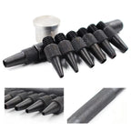 QJH Leather Hole Punch Removable Round Belt Punch Hole Screw Punch Leather Tools 2.0/2.5/3.0/3.5/4.0/4.5/5.0mm