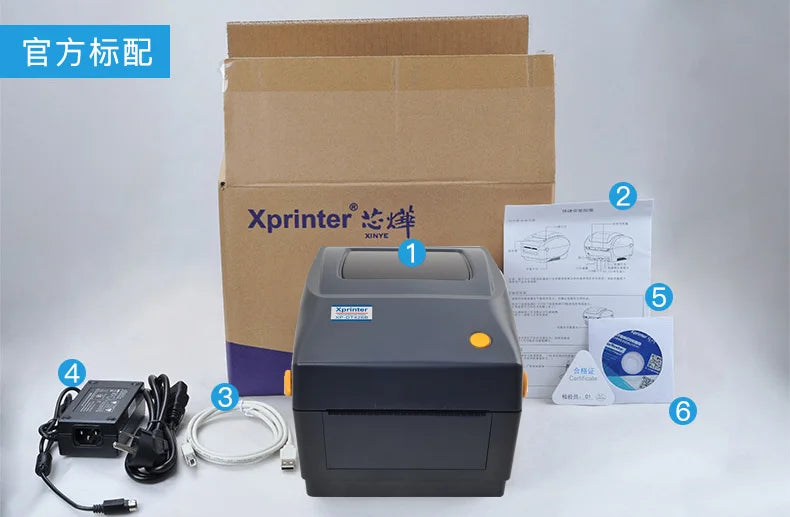 XP-460B/420B 4inch Shipping Label/Express/Thermal Barcode Label Printer Compatible with Shipping Label 4x6 Inches Label