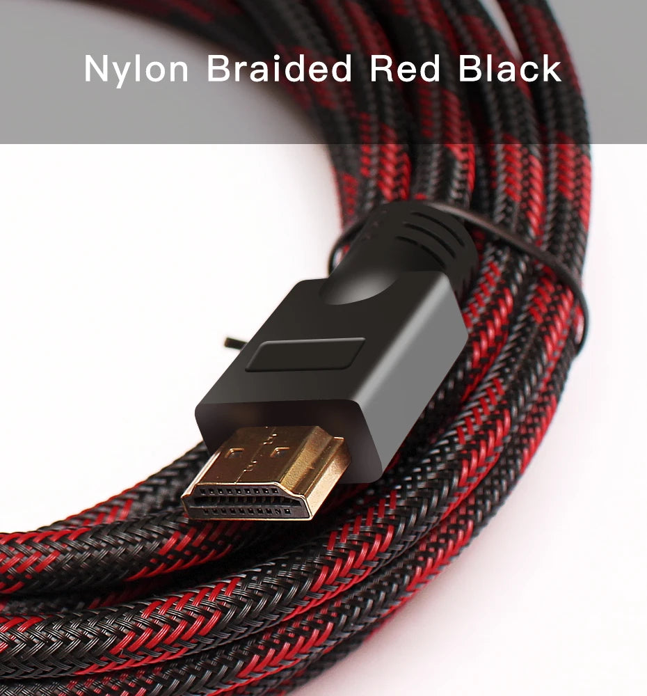Shuliancable HDMI Cable 2.0 4K 60Hz Cable 1m 2m 3m 5m 10m 15m 20m Splitter Switcher HD TV Laptop PS4 Computer Xbox