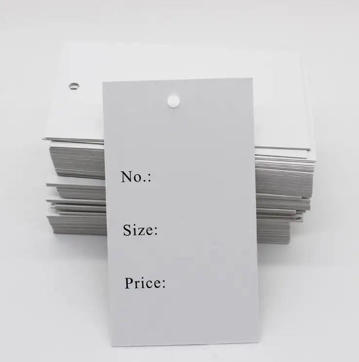 Free Shipping Stock Clothing Price Hang Tag/Garment Size Tag/Clothing Printed Label/Custom Clothing Paper Hang Tag 200 Pcs a Lot
