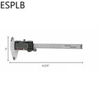ESPLB Stainless Steel Caliper Electronic LCD Digital Vernier Scale Caliper 6 inch 6'' 150mm Measuring Tool Calipers