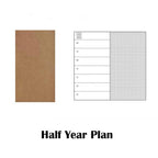 1PC Refillable Paper Traveler's Notebook Filler Papers Journal Dairy Inserts Refill leather notebook blank line kraft