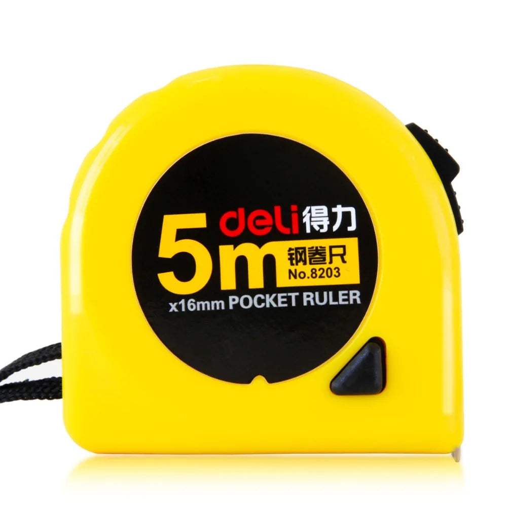 Deli 8202 8203Pocket Ruler Power Tape 3m 5m Length 13mm 16mm Width Tape Flexible Rulers