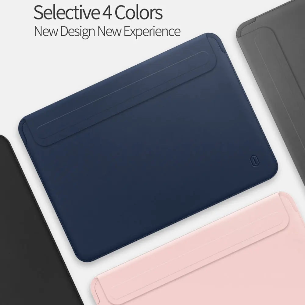Newest Laptop Sleeve for MacBook Air 15.3 2026 Air 13.6 M5 M4 PU Leather Laptop Carry Sleeve for MacBook Pro 14 M5 Laptop Bags
