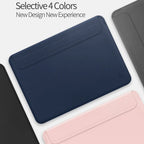 Newest Laptop Sleeve for MacBook Air 15.3 2026 Air 13.6 M5 M4 PU Leather Laptop Carry Sleeve for MacBook Pro 14 M5 Laptop Bags