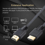 Lungfish Long HDMI-Compatible Cable 1080P 3D for Splitter Switch PS4 LED TV Box Xbox Projector Computer