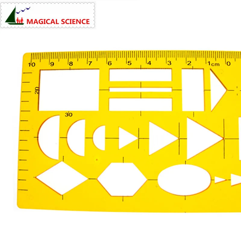 plastic Network Technology Template drawing design ruler for students Flexible Web graphic design tools JSH4374