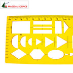 plastic Network Technology Template drawing design ruler for students Flexible Web graphic design tools JSH4374