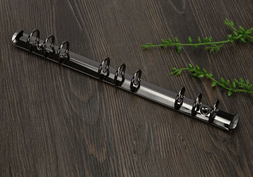 10 Pieces DIY journal notebook mechanical, 6 ring mechanism, A4 B5 A5 A6 A7 binder clip gold silver bronze black