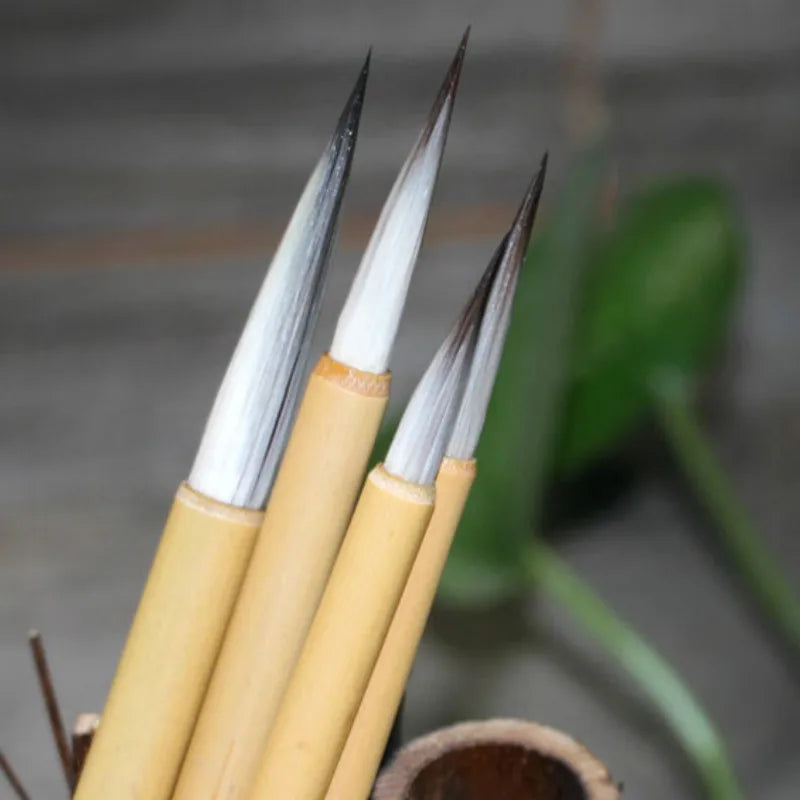 Mixed Hair Woolen Hair Chinese Calligraphy Brush Pen Slender Gold Brush Landscape Chinese Painting Brush Script Practice Brush