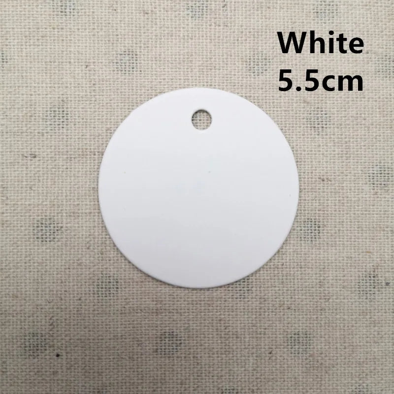 100pcs Kraft Multiple Sizes Paper Tags Round Luggage Note Wedding Invitations Cards Blank Gift Price Hang Tag Christmas Decor