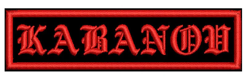 Custom Embroidered Name Patch 110MM Wide Biker Motorcycle Badge Tag Vest Personalized