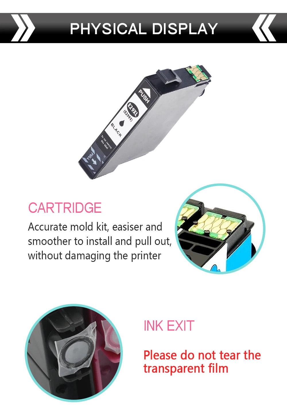 29XL Ink Cartridge For Epson T 2991 2992 2993 XL T29XL Compatible XP235 XP247 XP245 XP332 XP335 XP342 XP345 XP435 XP432 Printer