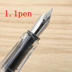 1pc Duckbill Gothic parallel Fountain Pen transparent white art Flat Tip School Student Office Gifts Stationery ink pens