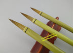 3pcs/lot,Chinese Painting Brush Calligraphy Writing Brush Weasel Hair Lan hua/zhu zi Painting Xing kai writing