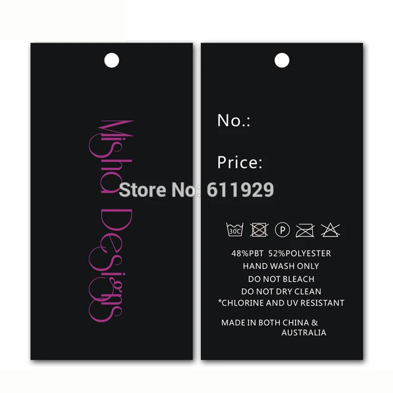 Free Shipping Custom Clothes Paper Hang Tag, Price Tag, Clothing Tag