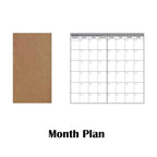 1PC Refillable Paper Traveler's Notebook Filler Papers Journal Dairy Inserts Refill leather notebook blank line kraft