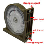 Magnetic Angle Locator Slope Protractor Inclinometer Slope Locator Level Meter Clinometer Survey Portable Measuring Gauge Tool