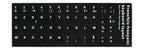 Keyboard Skin Fashion Keyboard Key Sticker Label Many Language Russian Arabic Spanish German French for 10-17 Inch Laptop
