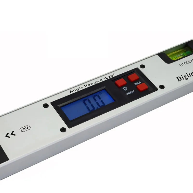 400mm / 250mm Digital Angle Finder Gauge 0-270 Degree Protractor Ruler Miltre Angle Finder Meter Spirit Level Back-Light
