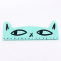 1 Pcs Lytwtw's Cute Kawaii Black Cat Kitten Straight Ruler Wooden Tools Cartoon Sewing Drawing Office School Stationery supplies