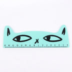 1 Pcs Lytwtw's Cute Kawaii Black Cat Kitten Straight Ruler Wooden Tools Cartoon Sewing Drawing Office School Stationery supplies