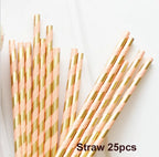 Black Series Gold Blocking Disposable Tableware Party Paper Plates Napkins Cups Straws Birthday Party Wedding New Year Decor