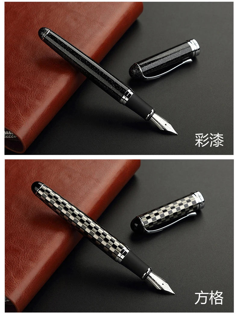 Jinhao X750 Classic Style Silver Clip Metal Fountain Pen 0.5 mm Nib Steel Ink Pens for Gift Office Supplies School Supplies