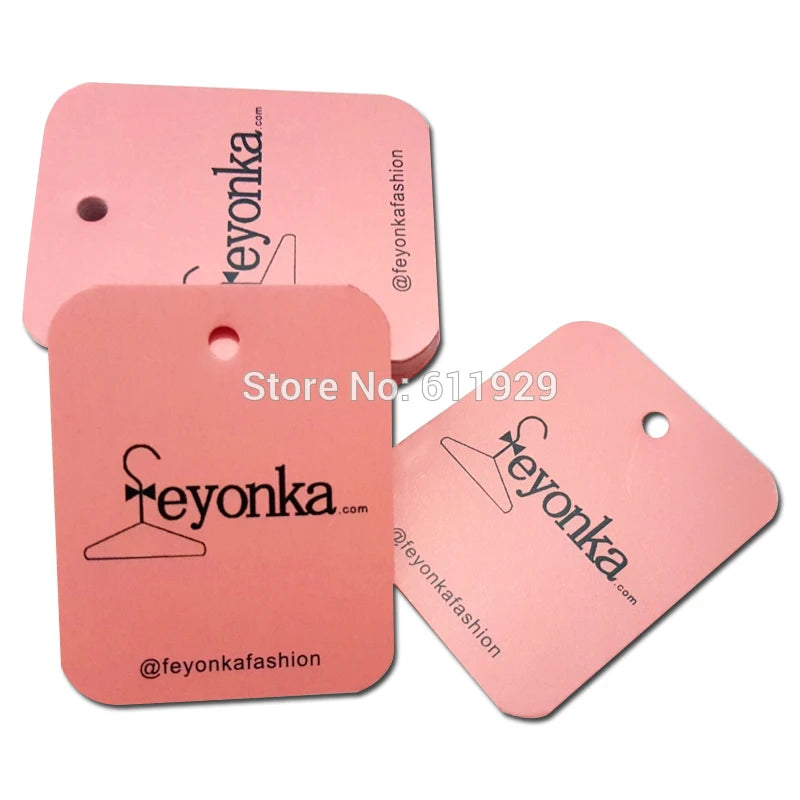 Free Shipping Custom Clothes Paper Hang Tag, Price Tag, Clothing Tag