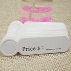 5*1.3cm cute shape kraft paper blank price label tag 100pcs +100pcs hemp string for production price tag description