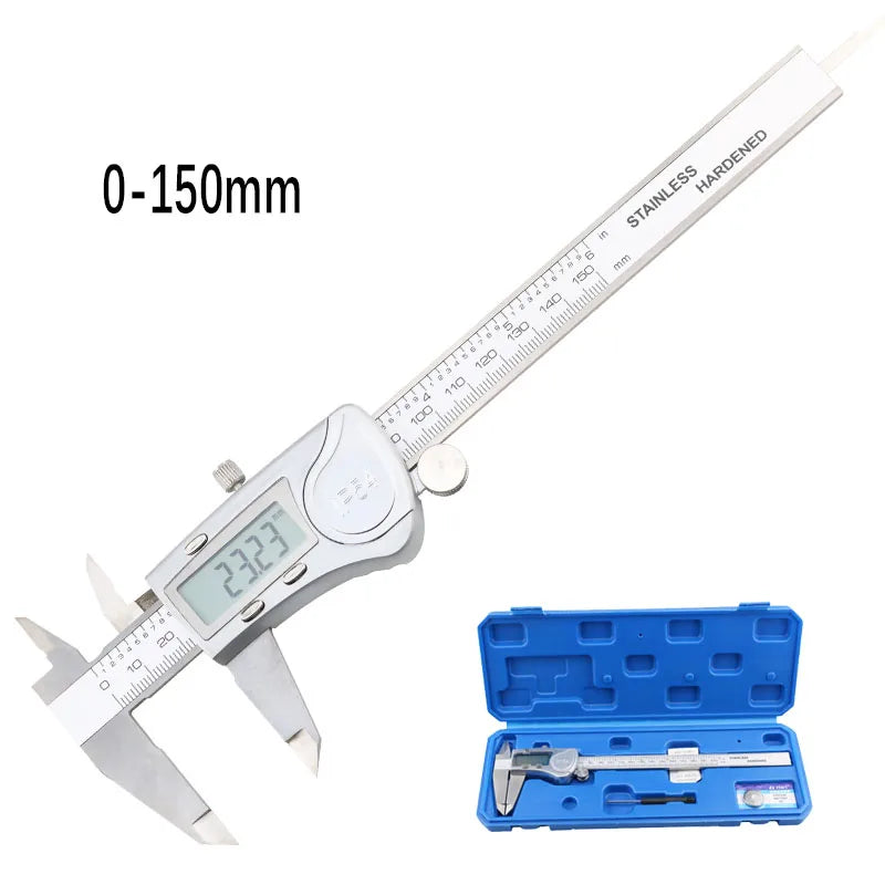 150/200/300 mm Electronic Digital Vernier Calipers IP54 Water Resistant Measuring Tool Waterproof Stainless Steel Caliper