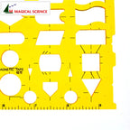 Flowchart Drawing Template K plastic Flexible Professional network flow chart symbols ruler for students JSH4351